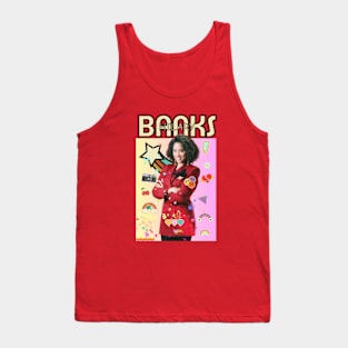 Hilary Banks  90s style art retro music vintage 80s Tank Top